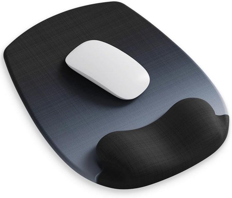 DemonChest ErgoFlow Gel Wrist Rest Mouse Pad - Ergonomic Cushion for Desk, Cute Aesthetic Computer Decor for Women; Small Mousepad Mat&Laptop Pads - Office, Home Support & Ergo Accessories Supplies(04Onxy Balck) - Image 1